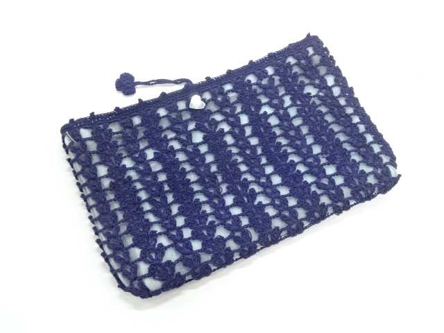 JAPANESE KIMONO / VINTAGE LACE POUCH